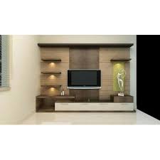 wall mounted wooden tv unit rs 15000