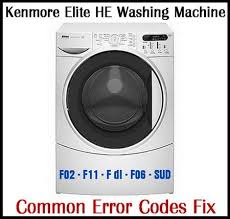 If you hear a rubbing sound or the drum spins uneven, then the. Kenmore Elite He3 Washing Machine Error Codes Fix
