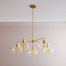 This fixture is 15 wide and 9 tall. Sculptural Glass 5 Light Globe Chandelier Champagne