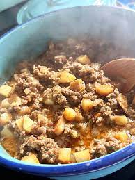 mom s picadillo con papa ground beef in