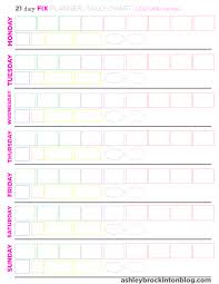 21 Day Fix 1 200 1 499 Calorie Meal Planning Or Tally Chart