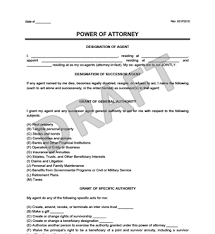 Power Of Attorney Form Sample Magdalene Project Org