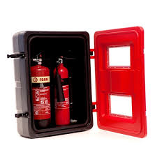 double extinguisher cabinet small