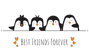 cute penguin best friends forever