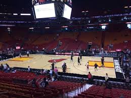 American Airlines Arena Section 117 Row 19 Seat 17 Miami