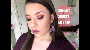 summer sunset makeup tutorial ft