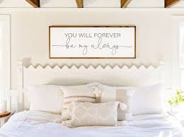 Bedroom Wall Decor Sign For Above Bed