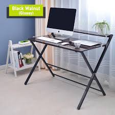 Fold away computer desks, are perfect for that small space and can also be carried along if you are more of a nomad. Foldable Computer Desk Simple Home Office Desk Folding Laptop Desk Wit Auchoice