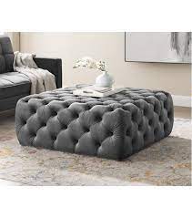 Totally Tufted Square Ottoman Coffee Table
