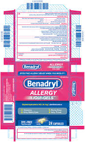 Benadryl Allergy Liqui Gels Capsule Liquid Filled Johnson