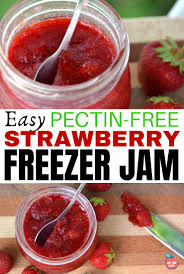 pectin free easy strawberry freezer jam