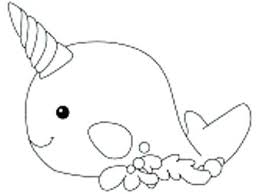 Narwhal coloring pages print free printable fat within page. Narwhal Coloring Picture Baby Narwhal Coloring Pages Broderic Abimillepattes Com