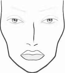 Blank Face Charts Blank Face Template For Makeup Body Art