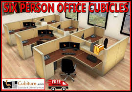 Six Person Office Cubicles For
