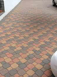 can i stain my horrible tricolor pavers
