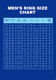 ring size charts templates design