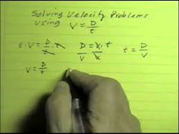 velocity equation part 1 how to use