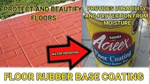 acreex rubber base floor coat