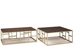 Square Wooden Coffee Table And Metal