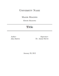 University Assignment Title Page Template Font Stuff Cover Page