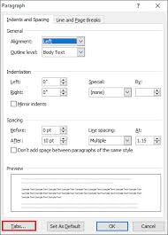 a table of contents in word javatpoint