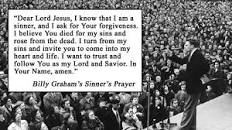 Image result for sinners prayer billy graham