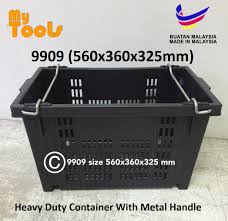 This first idea is the easiest and the most fun way to decorate your storage containers. Mytools Industrial Storage Container Basket Plastic Stackable Crate Heavy Duty W Shopee Singapore