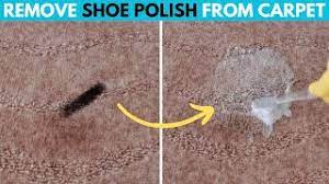 remove shoe polish stains from carpet