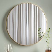 Webster Tate Round Metal Framed Wall Mirror