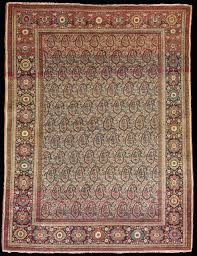 antique persian tabriz rug with boteh