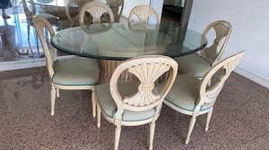 Solid 12mm Glass Top Table 6 Free