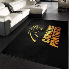 carolina panthers gold nfl area rug