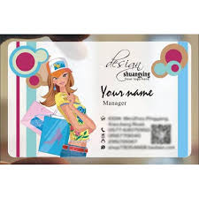 Custom Frosted Transparent Pvc Business Card Online Hairdressing Template 027