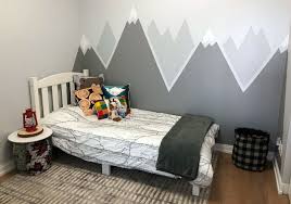 Simple Diy Mountain Wall Mural To Fro