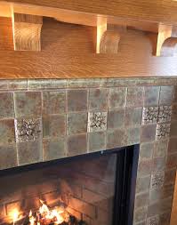 fireplaces tile art design