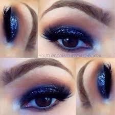 royal blue makeup it looks good on