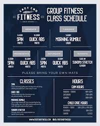 schedule east end fitness east end