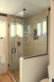 half wall shower shower doors