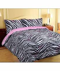 pink zebra print reversible comforter 1