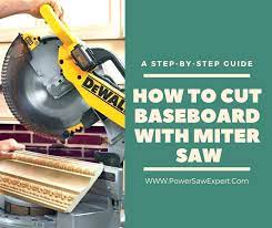 how to cut baseboard with a miter saw