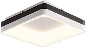 Led is a chip on board design consisting of a multiple led package with proximity phosphor coating to • round and square gimbal style trims combined with. Square Ceiling Light Led Iron Flush Mount 56w Ceiling Lamp Modern Creative Ceiling Light Fixture Warm B Diameter 45cm 18inch Amazon Com