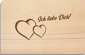 That's what i call a merry christmas. Holzpost Holzpostkarte Ich Liebe Dich
