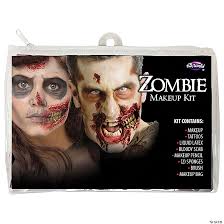 make up zipper bag zombie kit