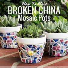 mosaic flower pots how to make broken
