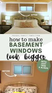 Make Basement Windows Look Bigger