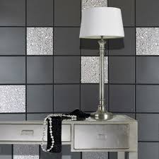 Holden Decor Black Grey Glitter Effect