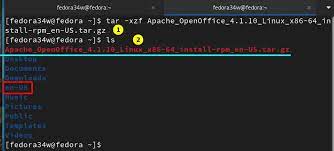 install openoffice 4 1 10 on fedora 34