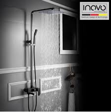 A short period of rain: Inovo Onyx Rain Shower In Black Pub Wels Certified Inovo