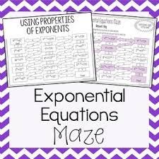 exponential equations maze absolute