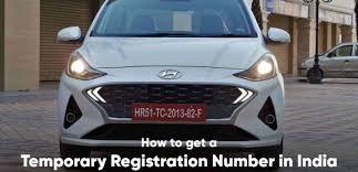 temporary registration number how to